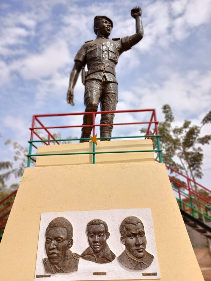 Revolutionary memorial statue in Burkina Faso