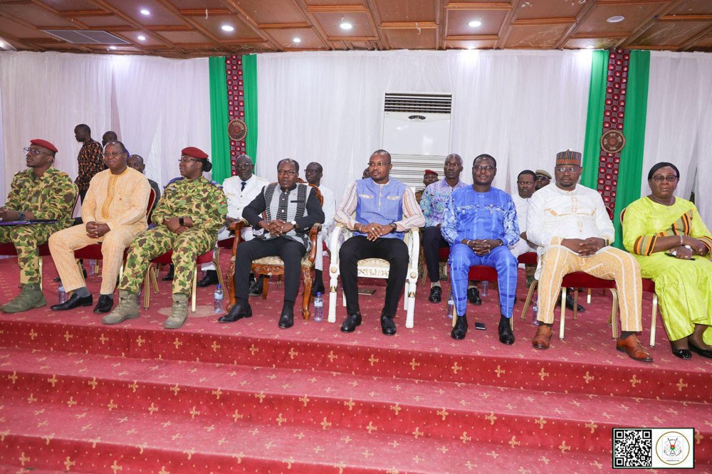 Community representatives and national leaders gathered together in Burkina Faso